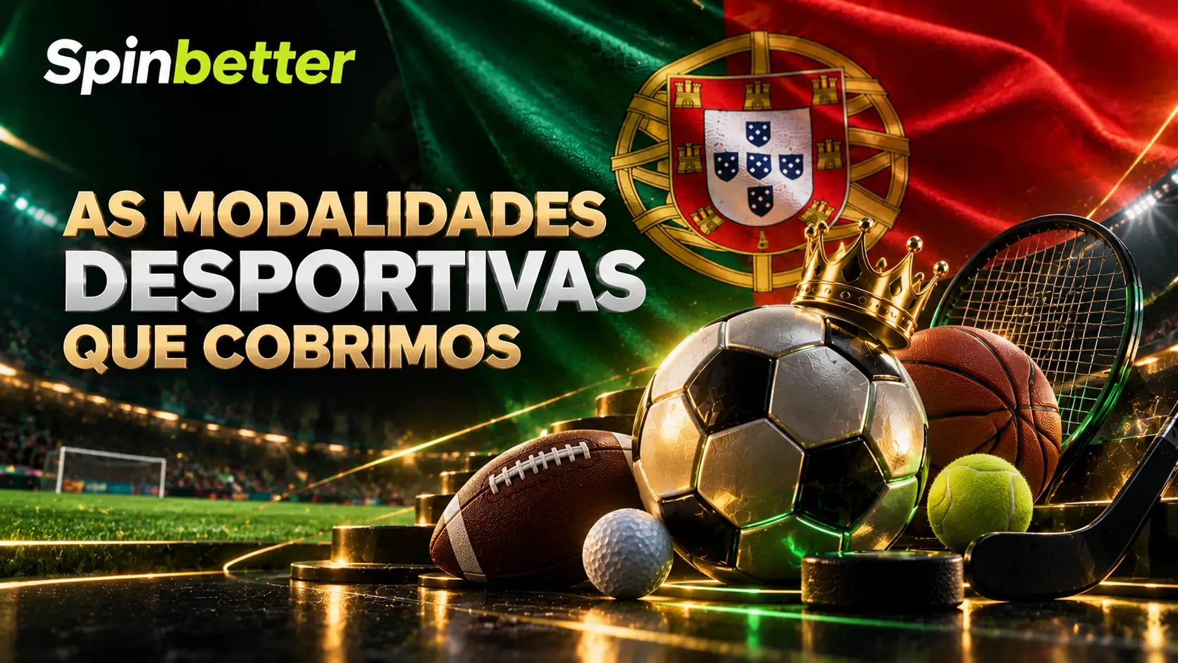 As modalidades desportivas SpinBetter cobertas pelo livro em Portugal
