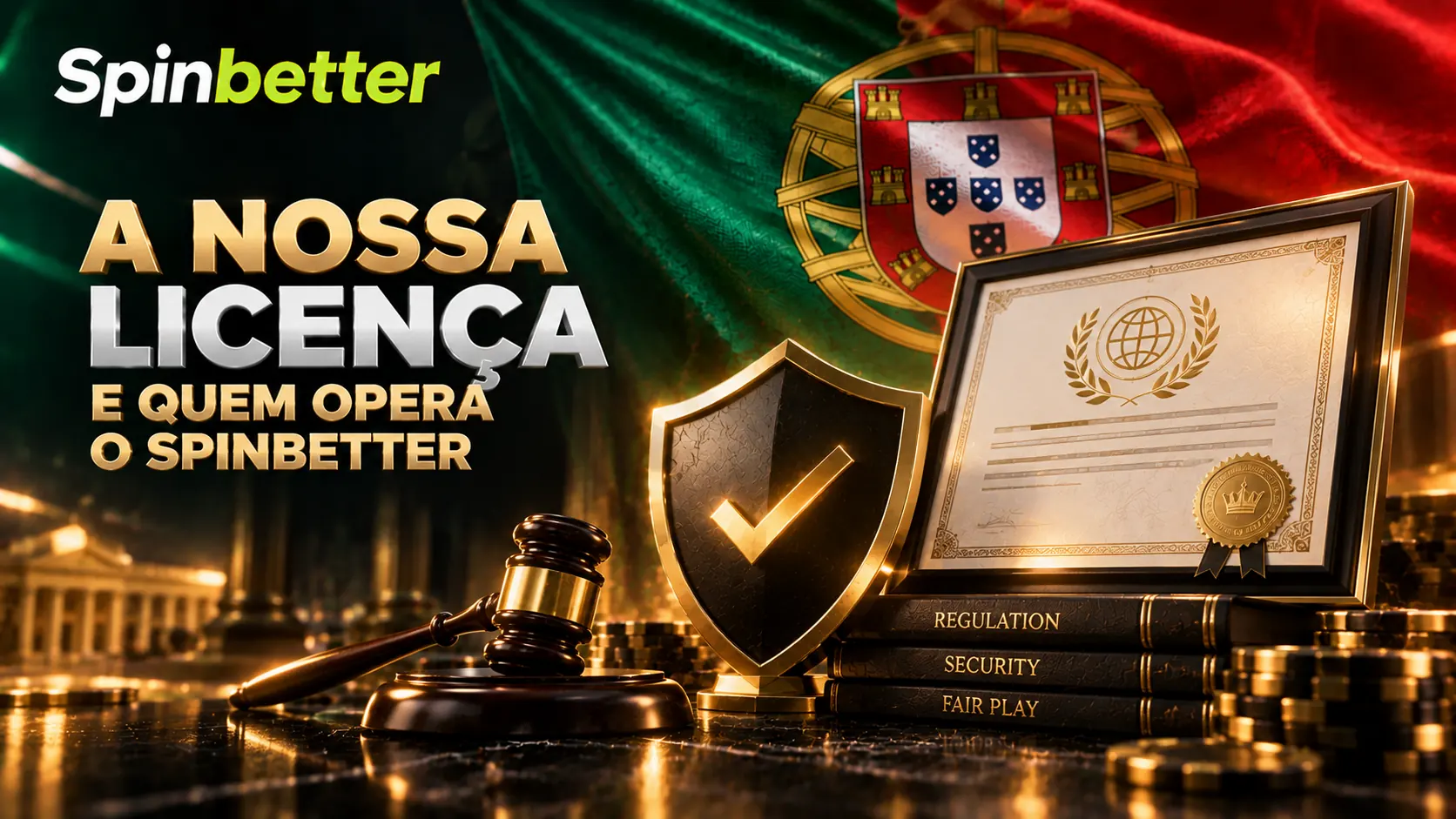 Licença e entidade que opera as apostas online SpinBetter